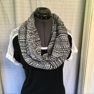 Tribal/ Aztec print infinity scarf